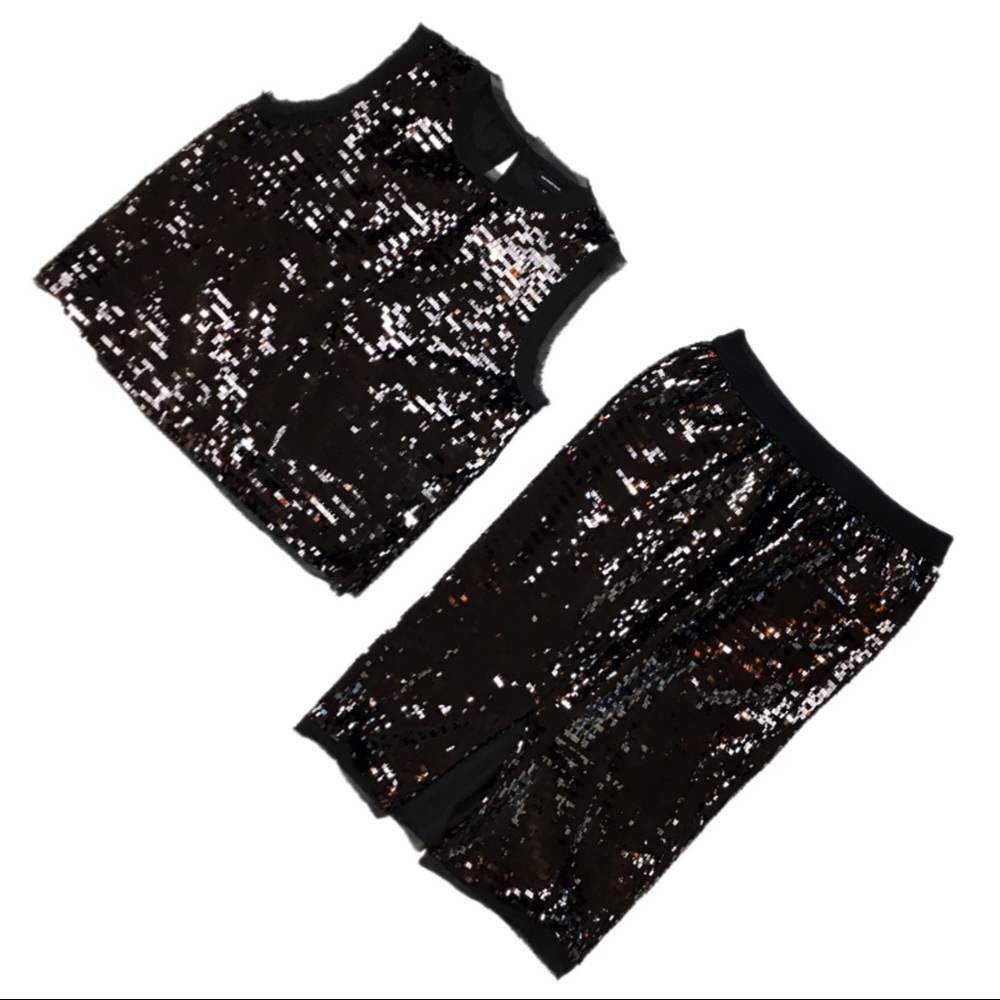 Who What Wear 2PC Set, Sequin Skirt (S) & Top (M)